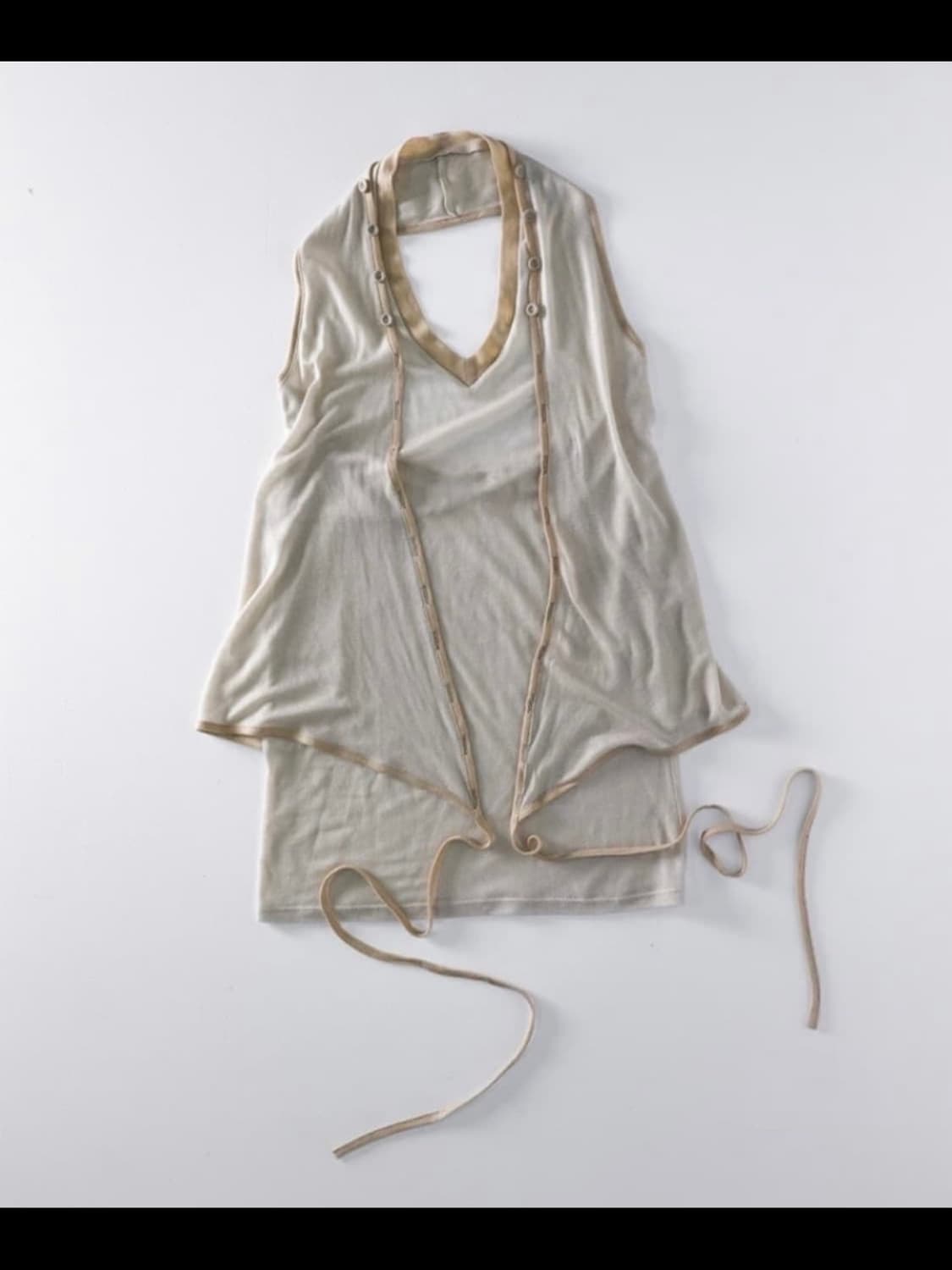 울리카 상투스 Halter Wrap Sleeveless 머스타드 상품이미지1