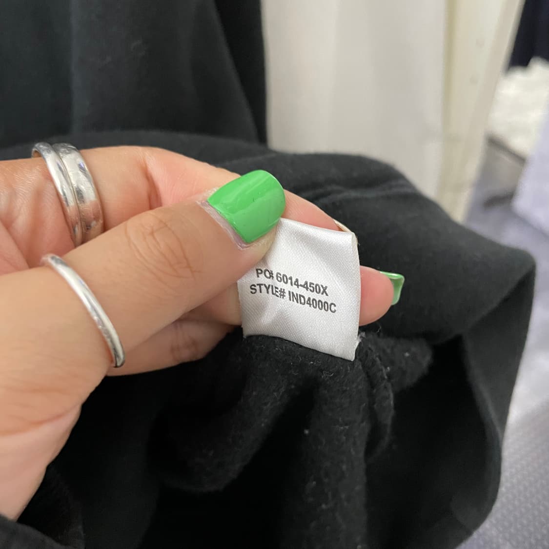 오베이 블랙 백 빅프린팅 후드 상품이미지10