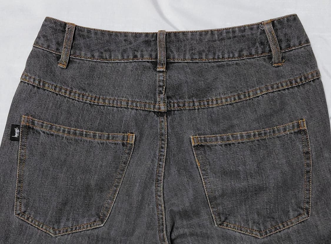 [S] 스투시 재팬 빈티지 흑청 데님 (컷오프 커스텀) 상품이미지7