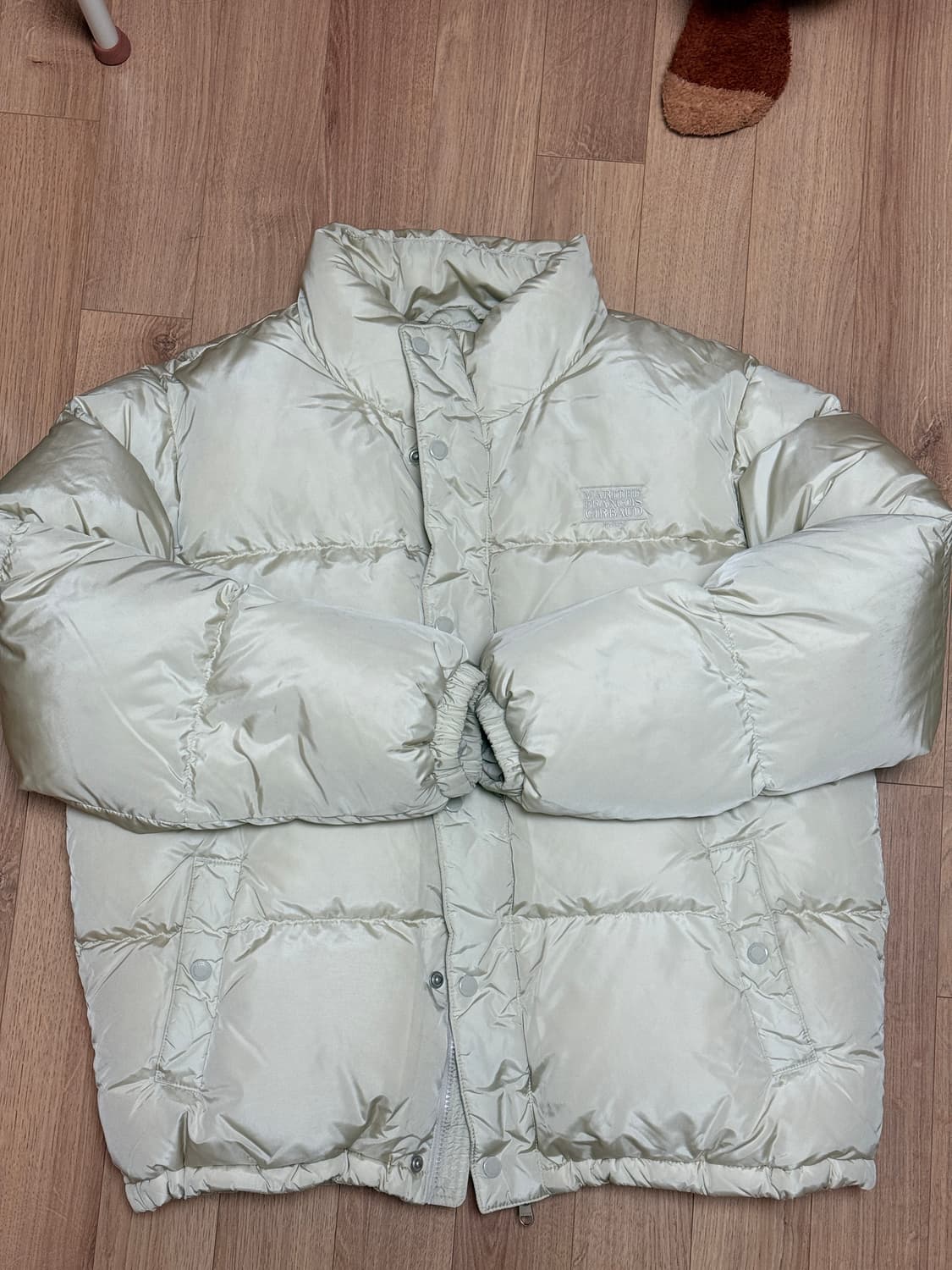 마리떼 클래식 로고 다운 자켓 / 라이트베이지 / L 상품이미지4