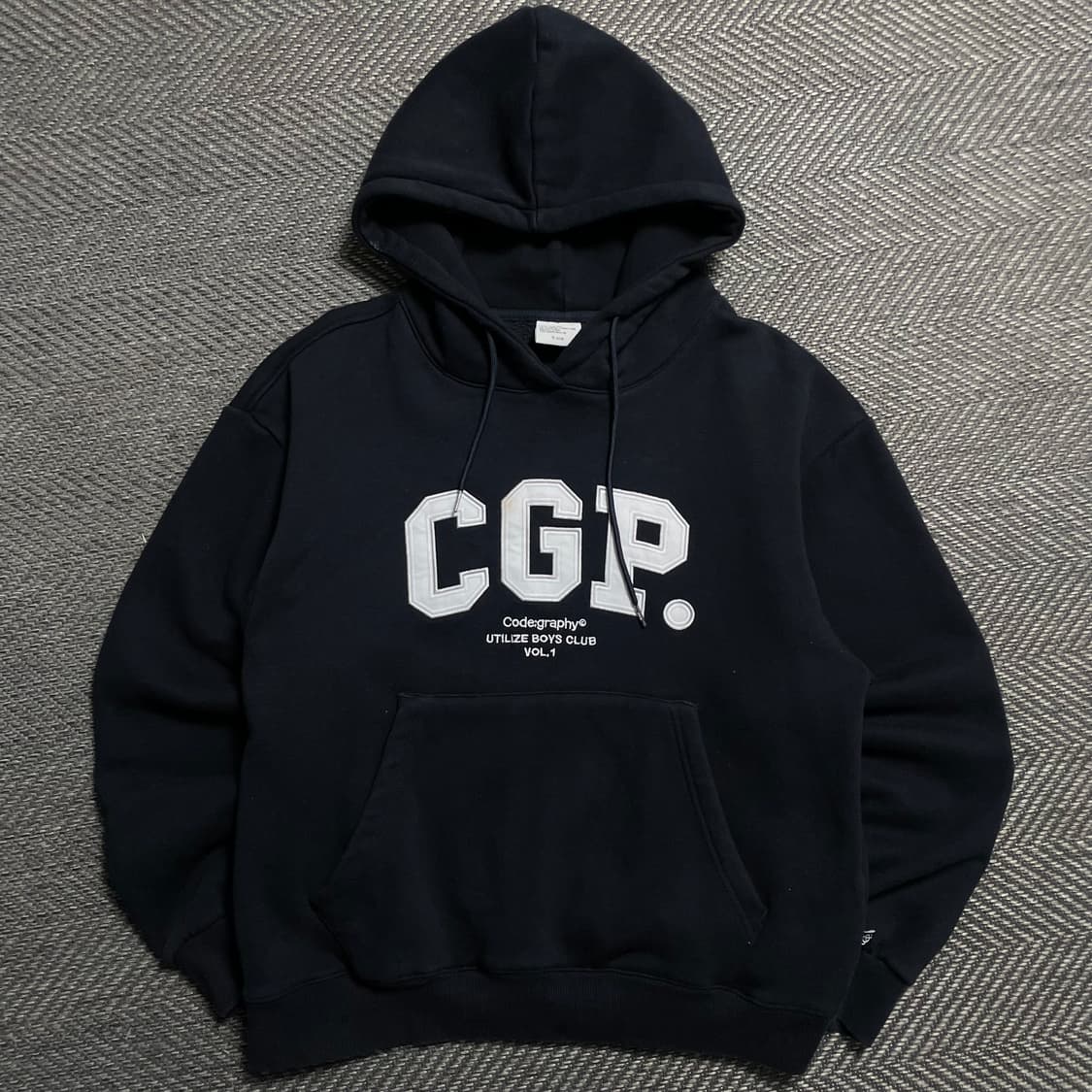 코드그라피 CGP 빅로고 스웻 후드 티셔츠 네이비o 5833 상품이미지1
