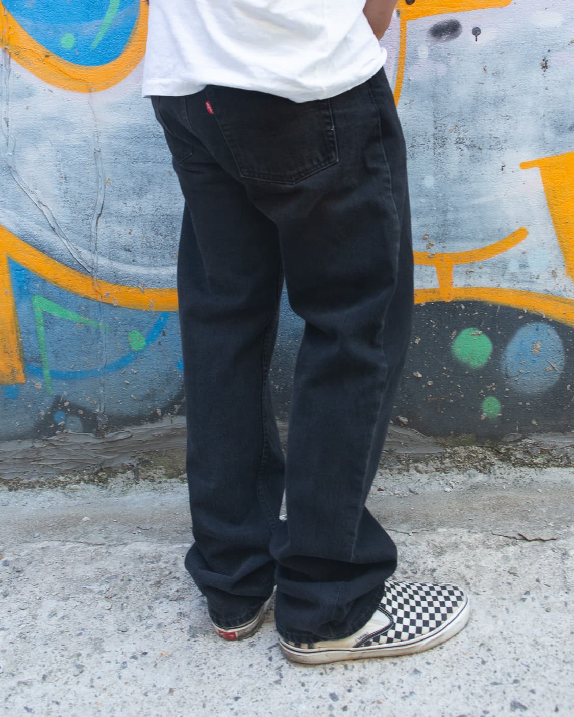 90s 리바이스 블랙 데님 팬츠 36/34 USA made 상품이미지3