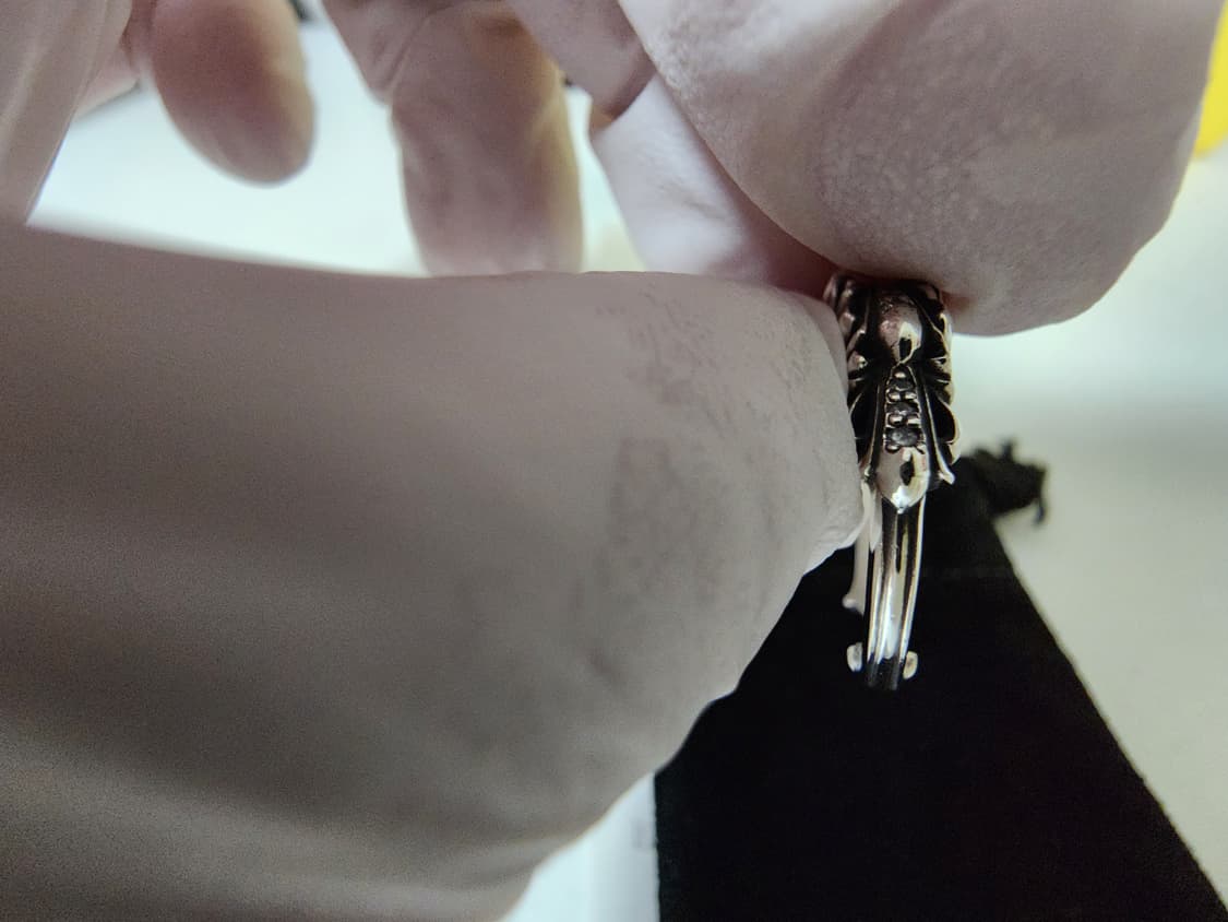 [US10]크롬하츠 베이비더블플로랄링 다이아 풀파베 상품이미지8