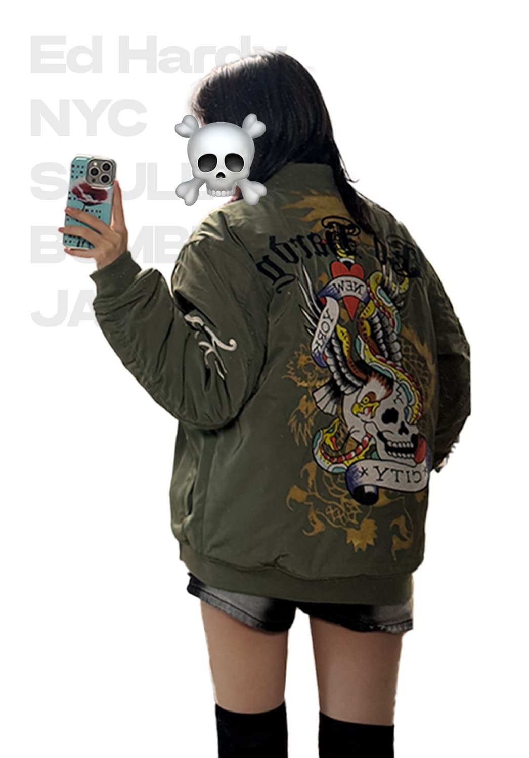 에드하디 NYC SKULL 봄버 자켓 상품이미지4