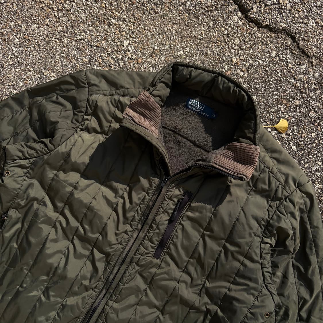 폴로 랄프로렌 카키컬러 퀼팅 페리 자켓 XL 상품이미지4