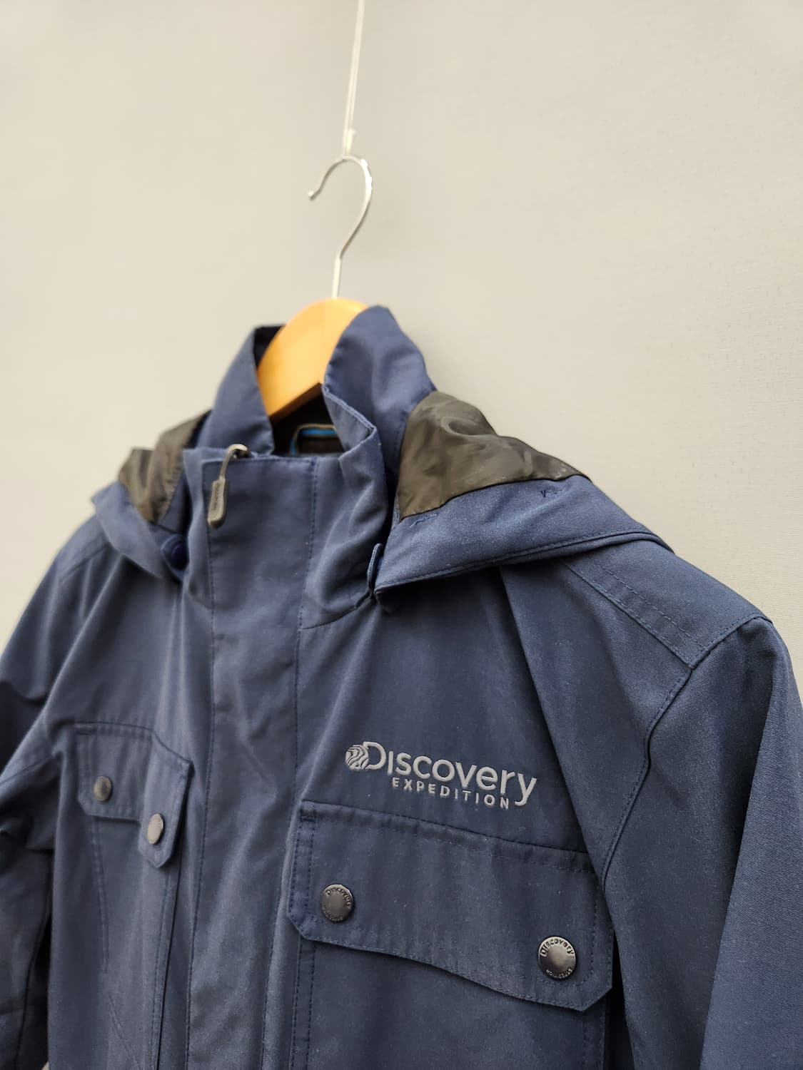 디스커버리 네이비 후드 야상 점퍼 상품이미지3