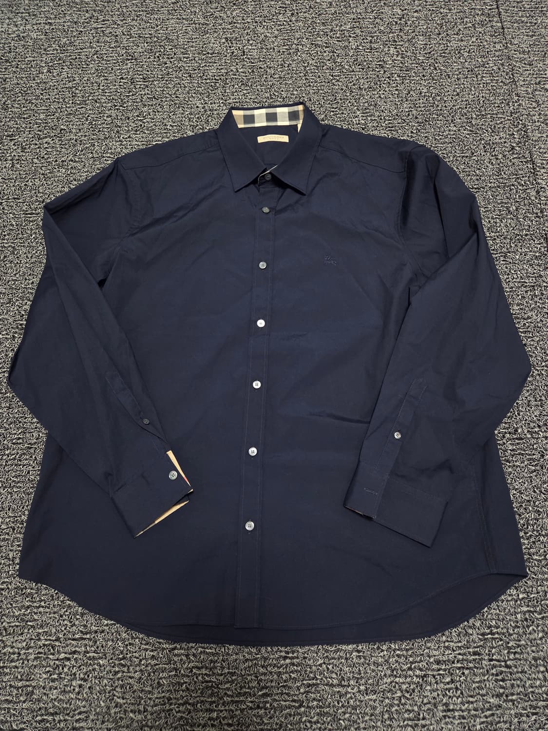 버버리 셔츠/2XL/네이비(12) 상품이미지1
