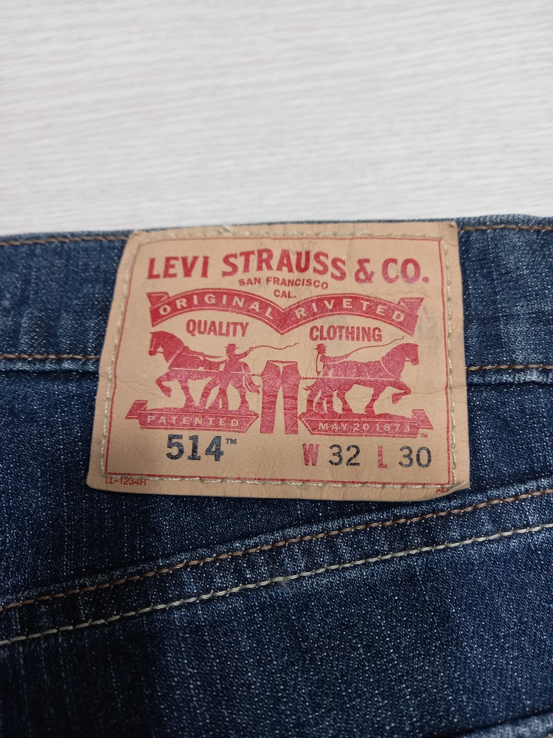 32 리바이스514 워싱 스판 일자진 32-328 상품이미지5