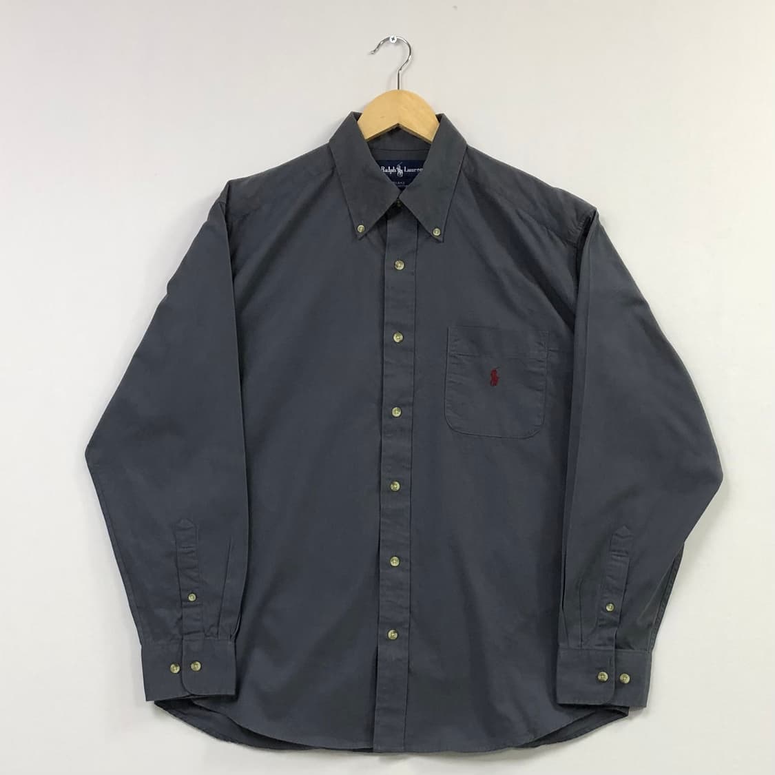 L 폴로 솔리드코튼 셔츠 상품이미지2