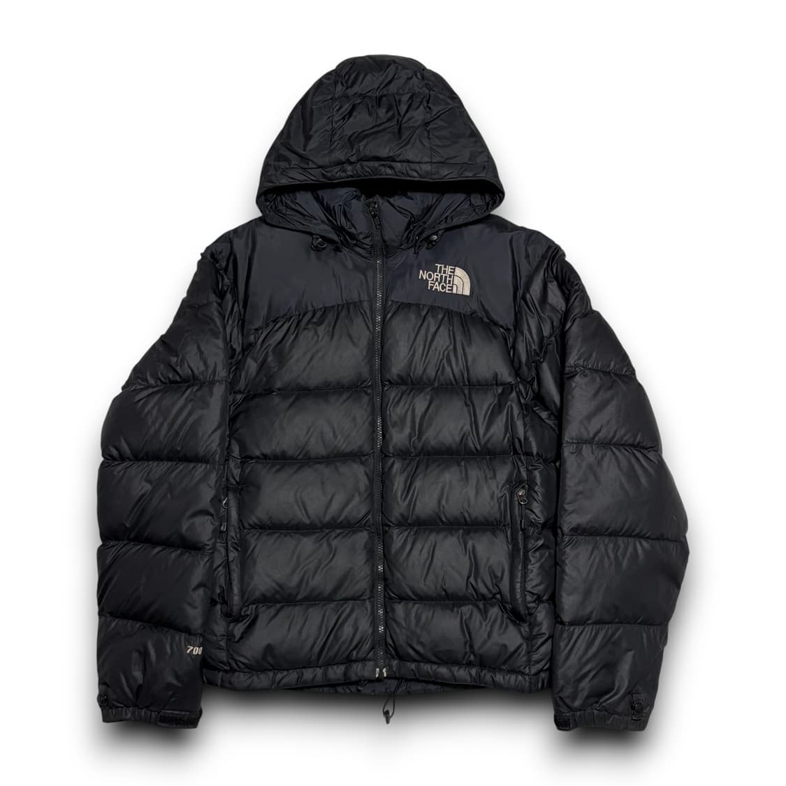 The North Face 눕시 700 구스다운 블랙 후드 패딩 상품이미지1