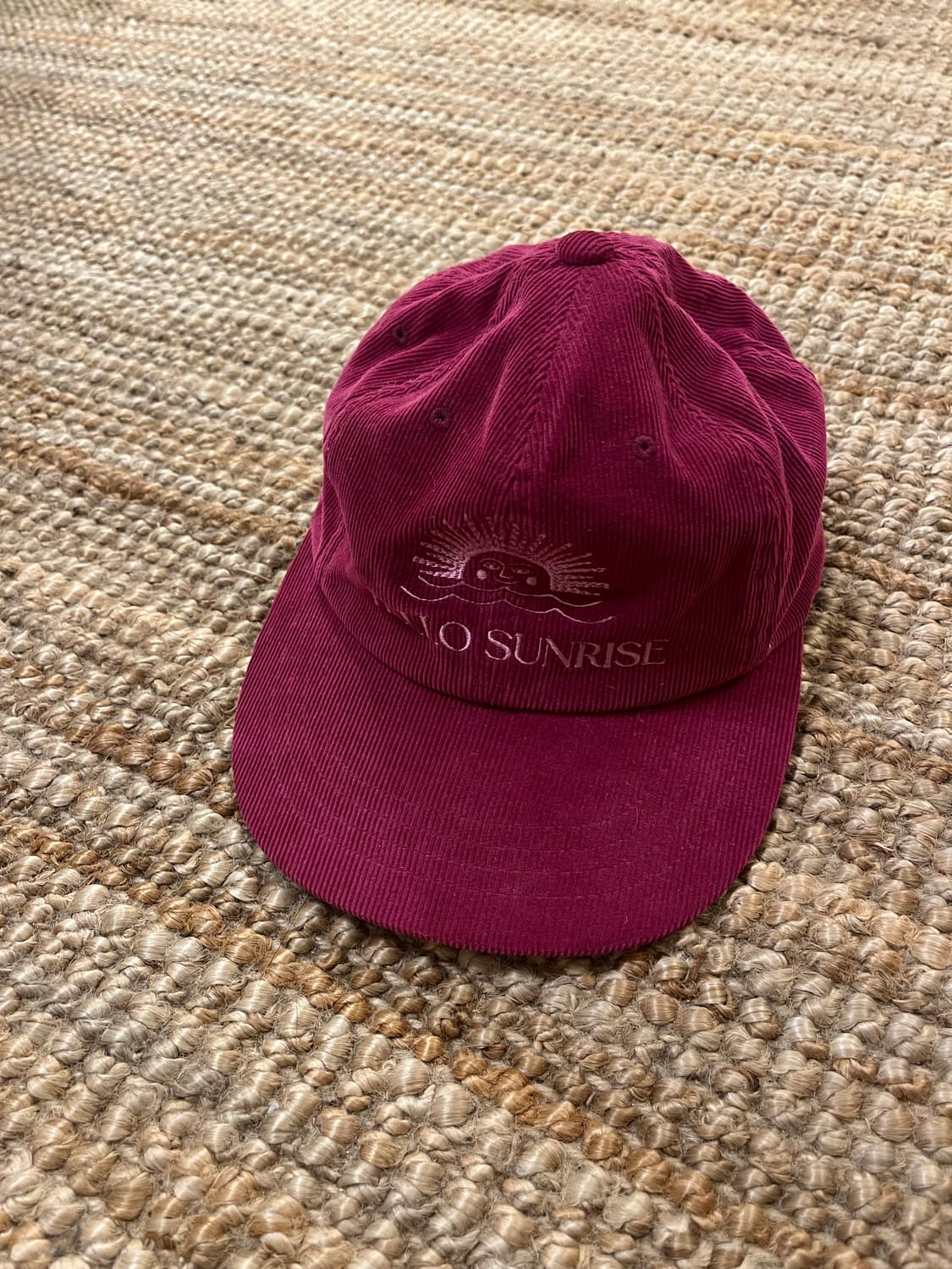 헬로선라이즈 코듀로이 캡모자 핑크 상품이미지1