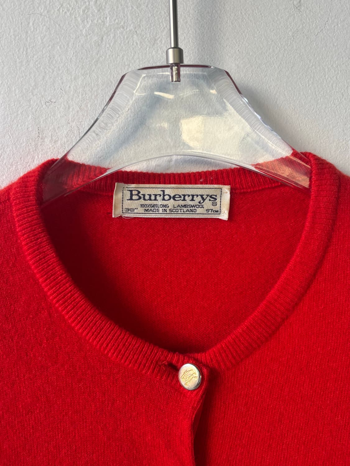 버버리 90‘s 램스울 가디건 상품이미지3