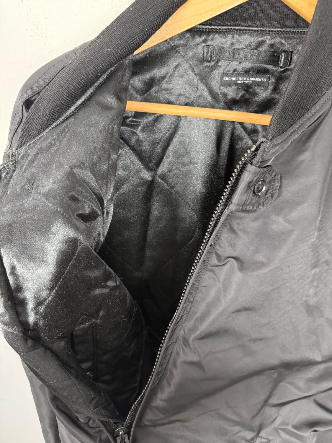 엔지니어드가먼츠 블랙 MA-1 봄버 블루종 점퍼 L 상품이미지4