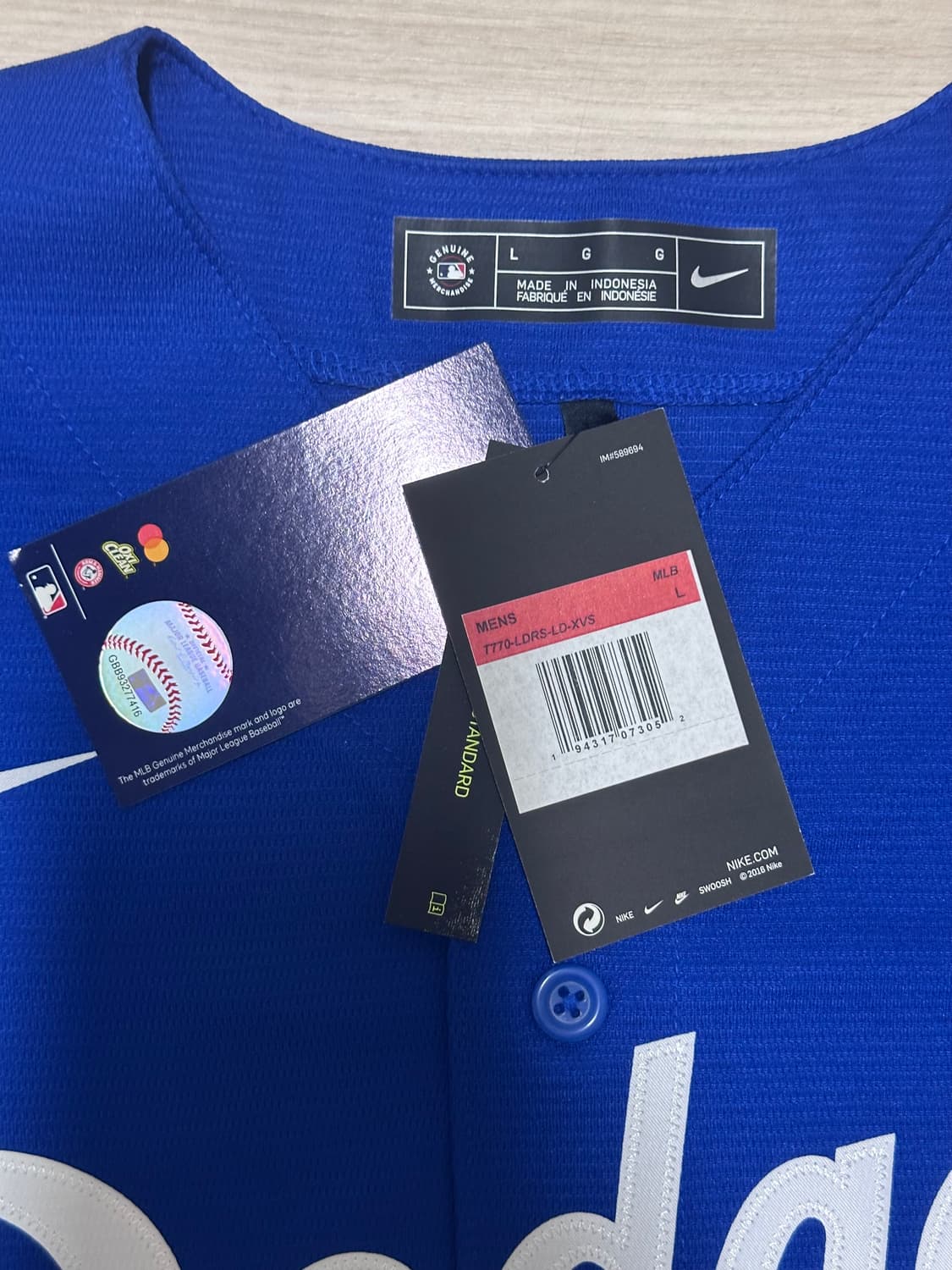 나이키 LA 다저스 저지 L 상품이미지3