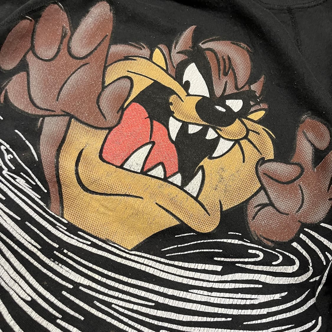 90s 루니툰즈 테즈 프린팅 스웻셔츠 (95-100) 상품이미지1