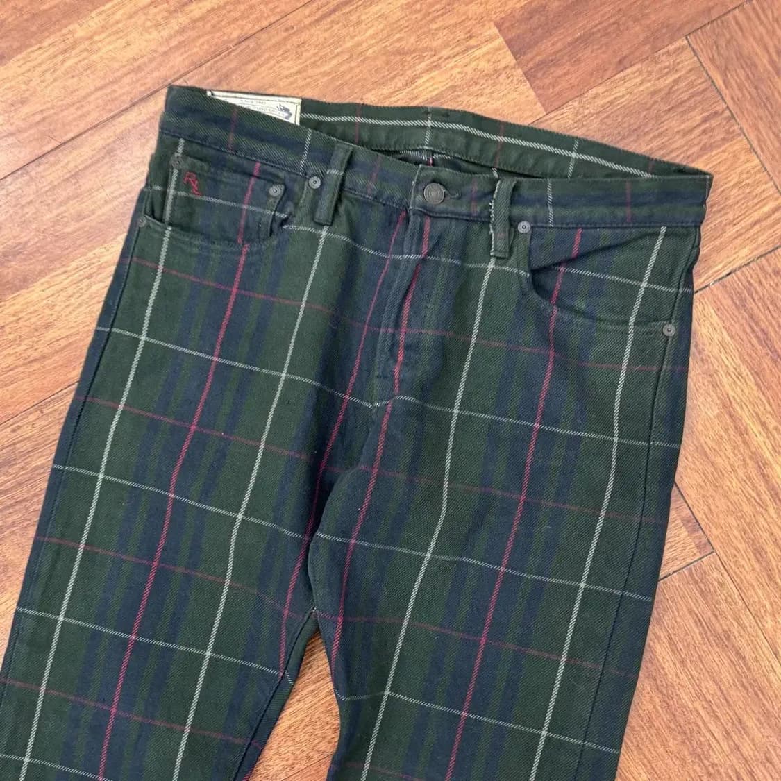 32 폴로 랄프로렌 타탄체크 플라이버튼 팬츠  상품이미지3
