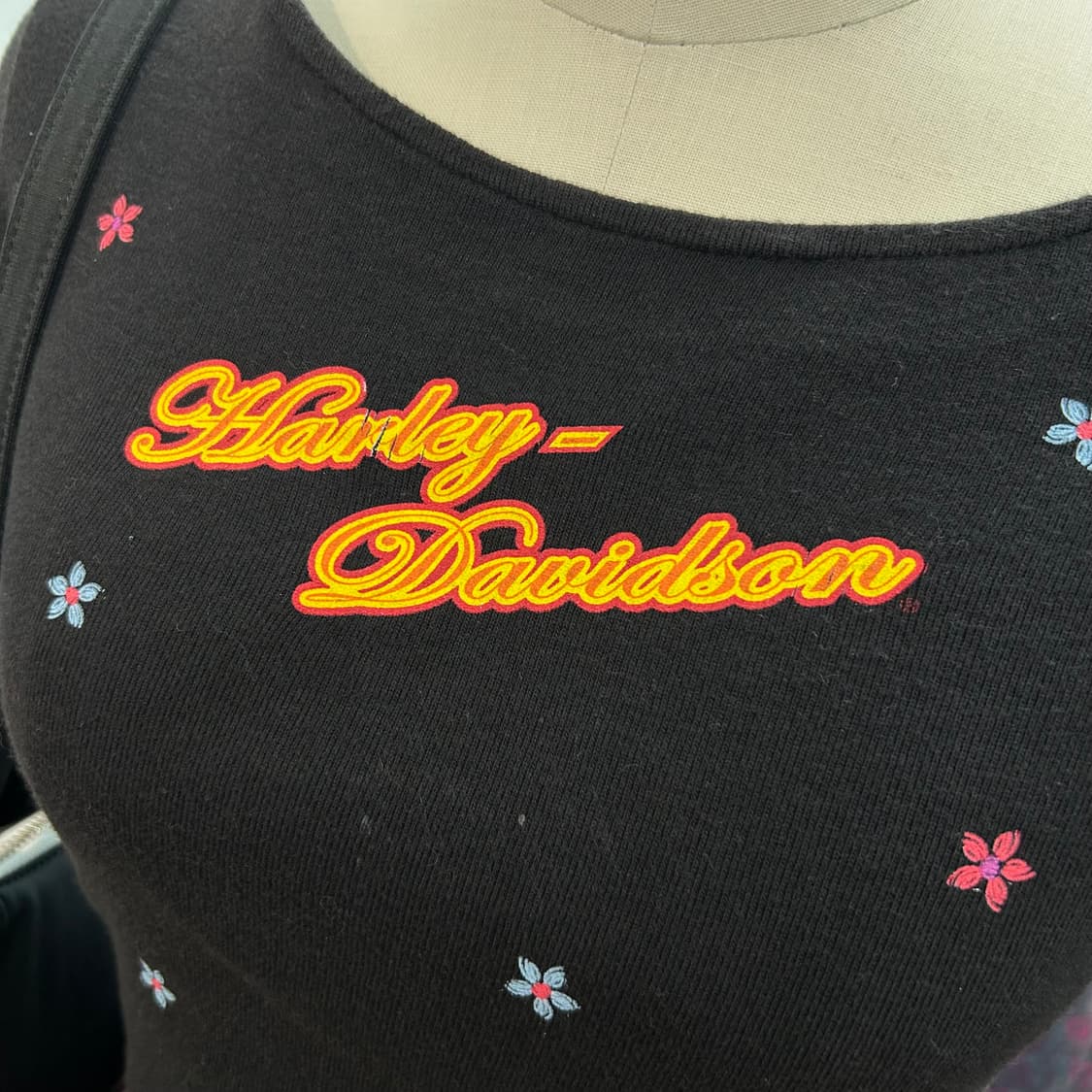 Harley Davidson y2k Flower T-Shirts 상품이미지3