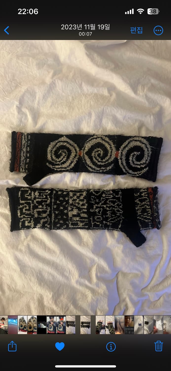 캐피탈 아이누 울 머플러 장갑 상품이미지2