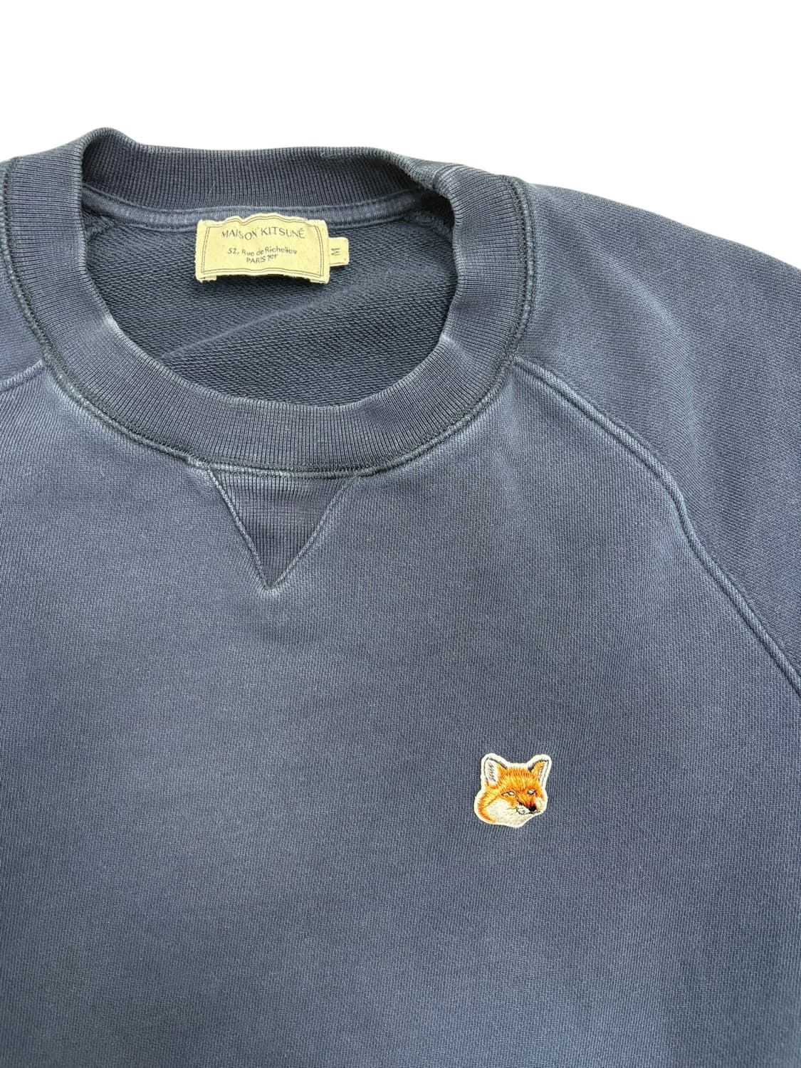 메종키츠네 맨투맨 네이비 상품이미지2