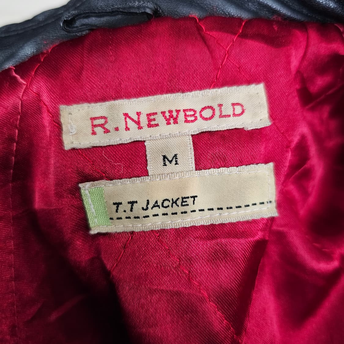 R.NEWBOLD 소가죽 자켓 M 상품이미지5