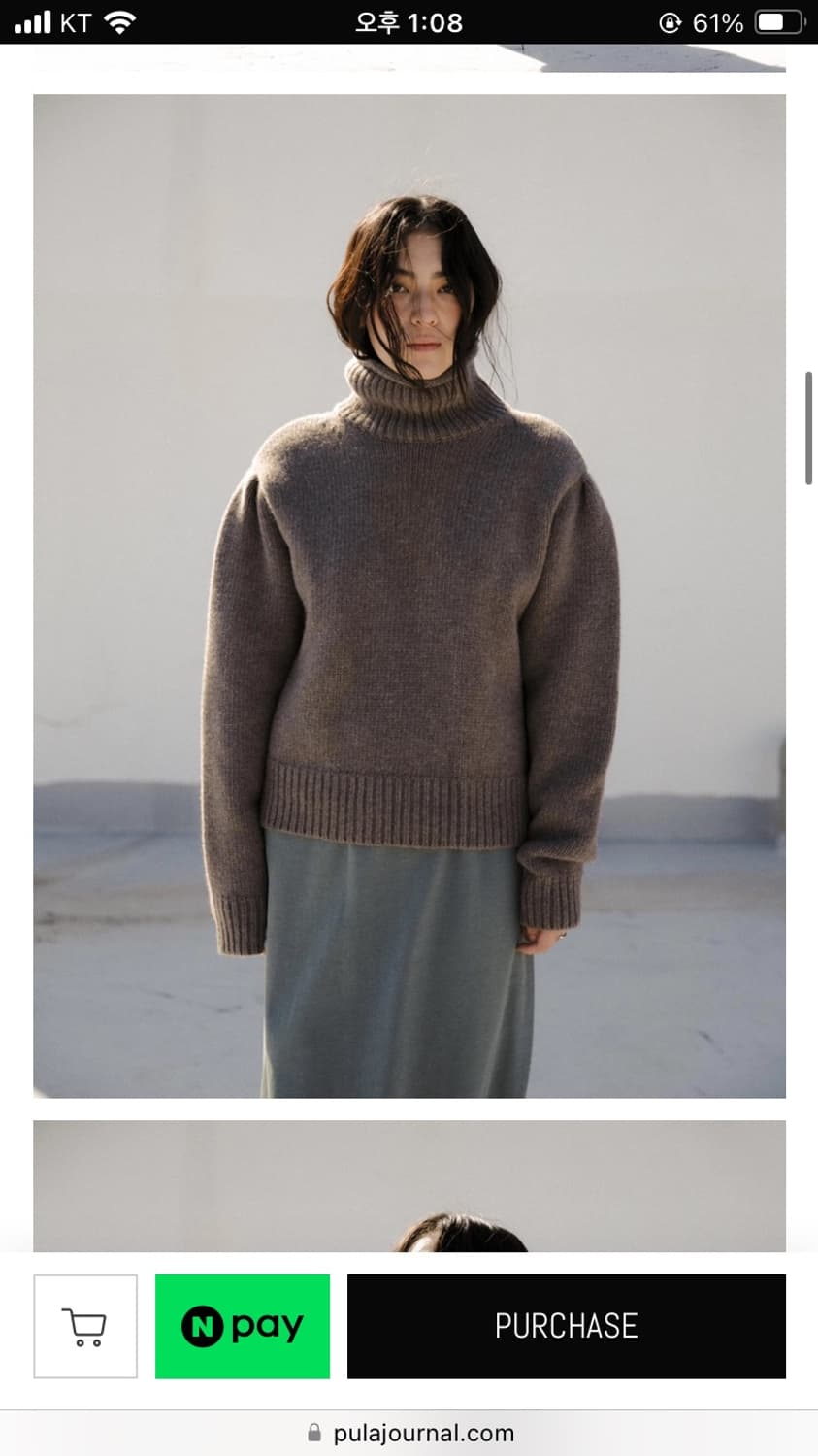 Pulajournal 뿔라 터틀넥니트 상품이미지1