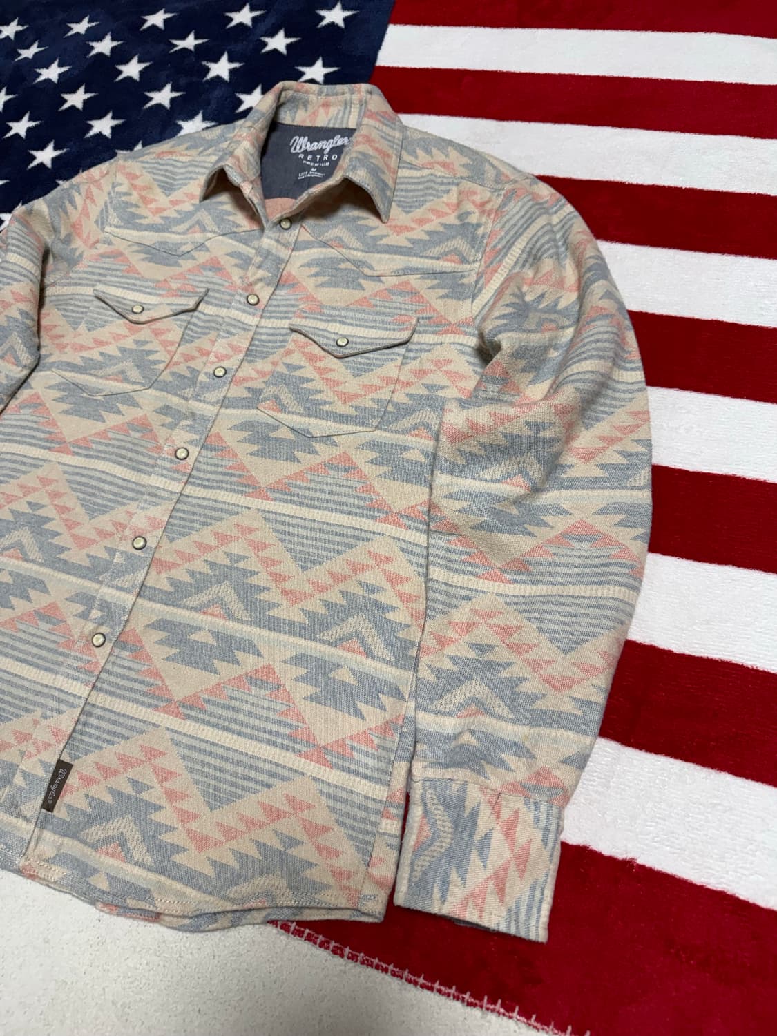 랭글러 웨스턴셔츠 Wrangler western pattern shirt 상품이미지3