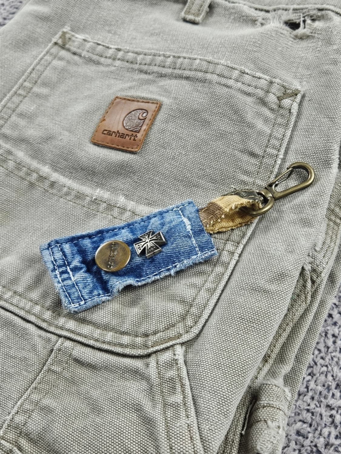 칼하트 버튼 핸드메이드 커스텀 카라비너 키링 ( OS ) / 10894 상품이미지6