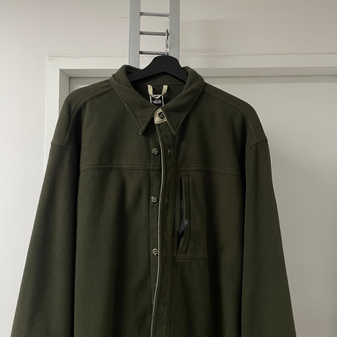 노스페이스 후리스 카키 셔츠 XL 상품이미지2