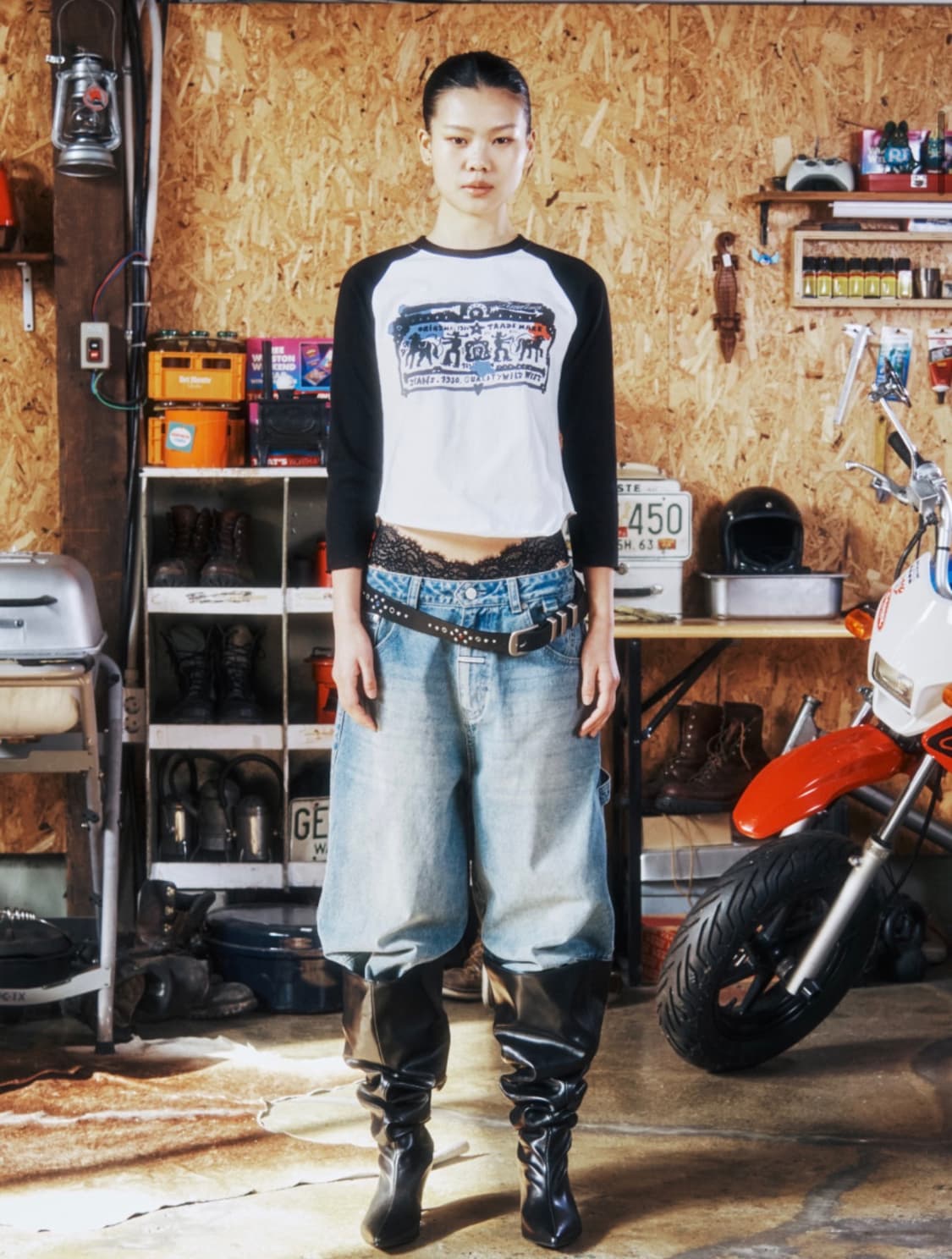 더바이닐하우스 PICTOGRAM RAGLAN TEE  상품이미지2