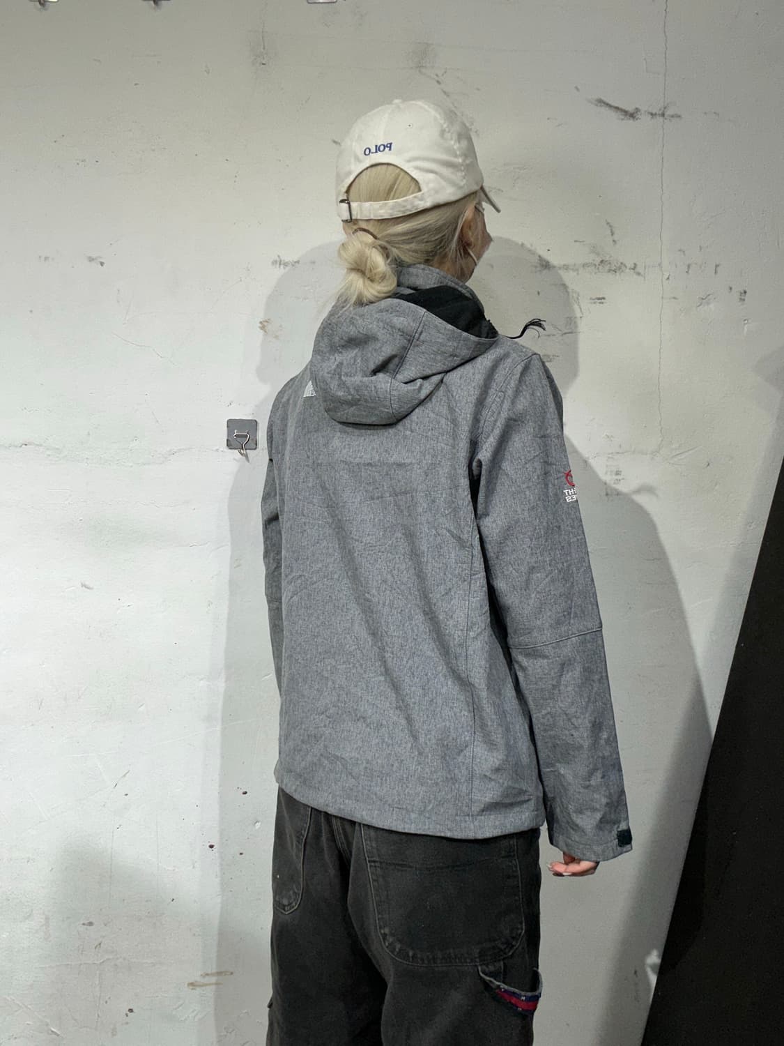 노스페이스 그레이 후드 자켓 L 상품이미지3