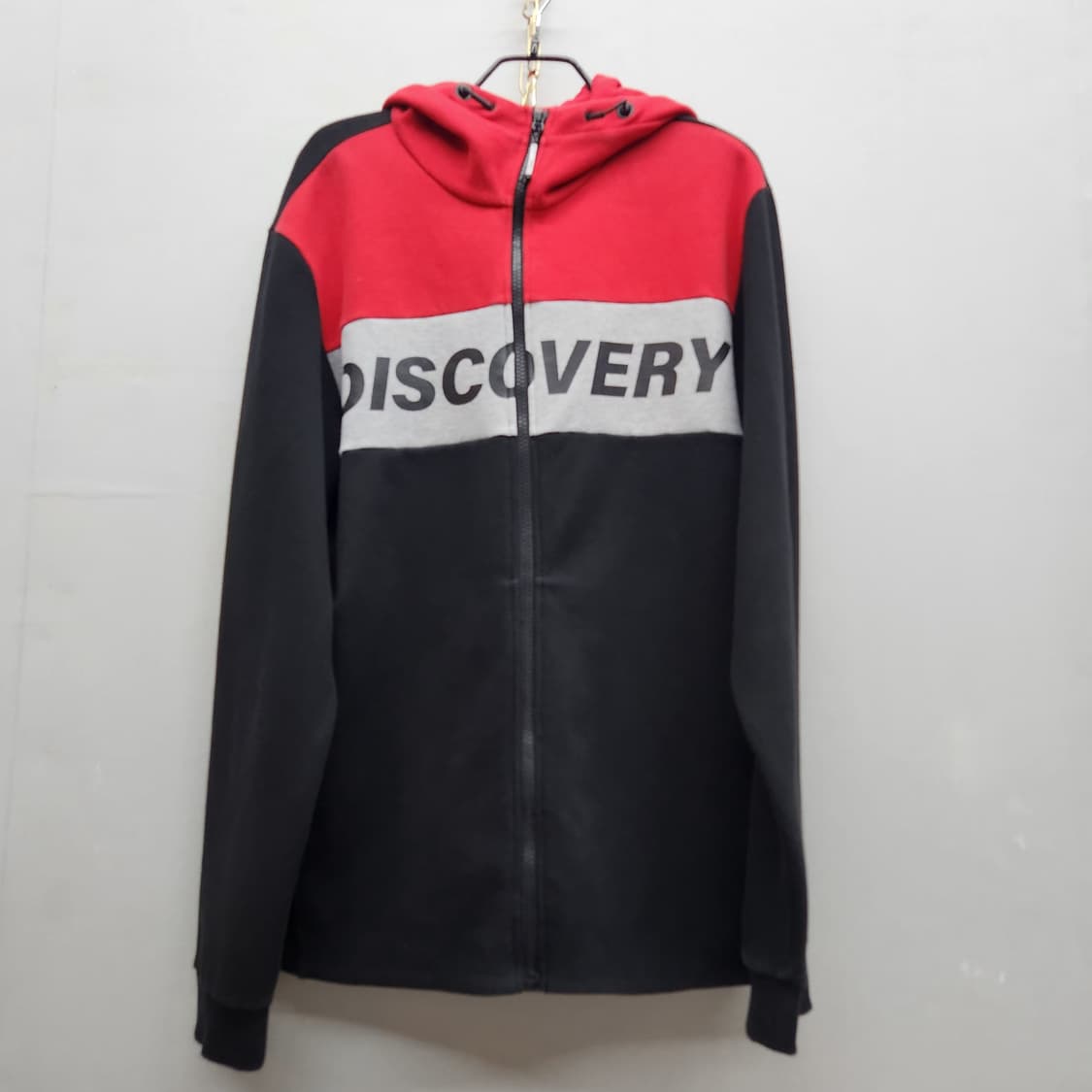 디스커버리 빅로고 컬러블럭 풀 후드집업 100(L) 상품이미지1