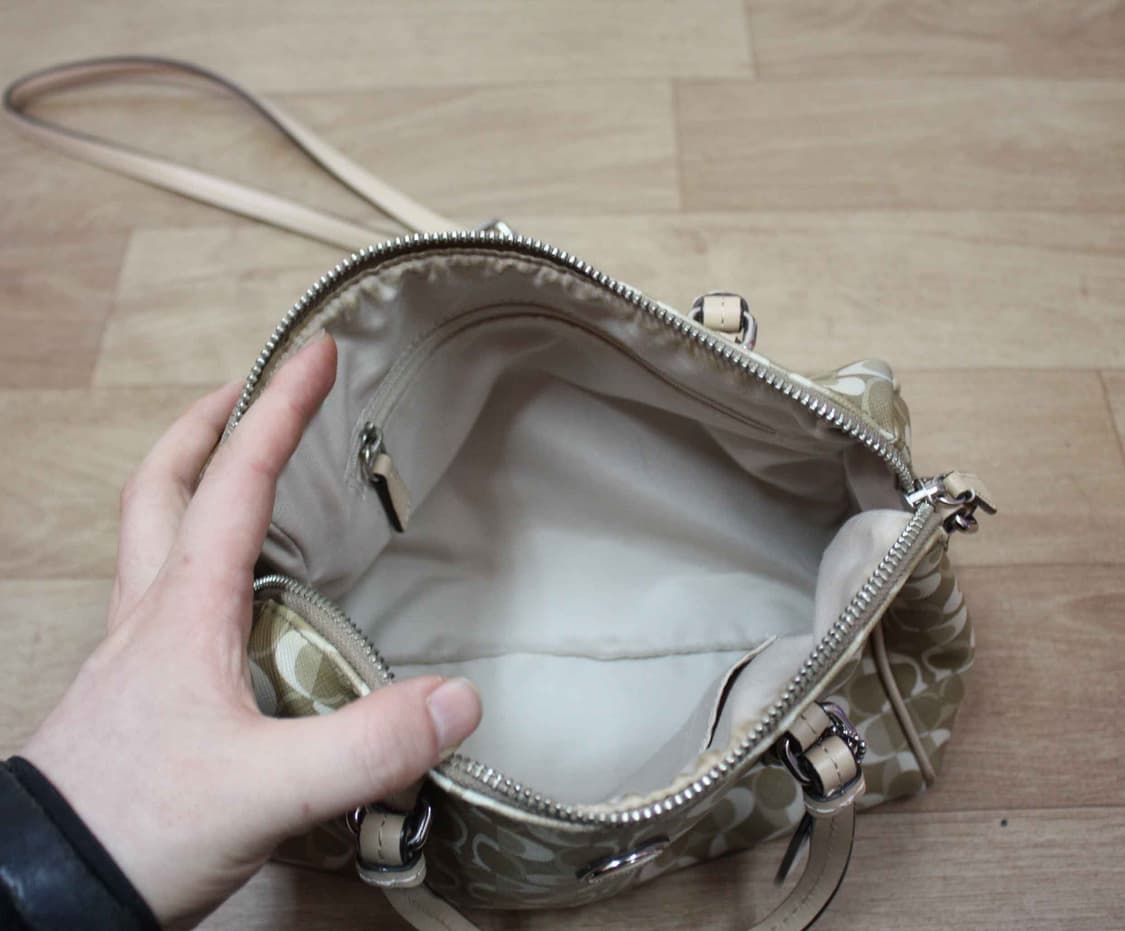 B-10638/코치 정품 여성용 시그네쳐 토드&크로스백 상품이미지3