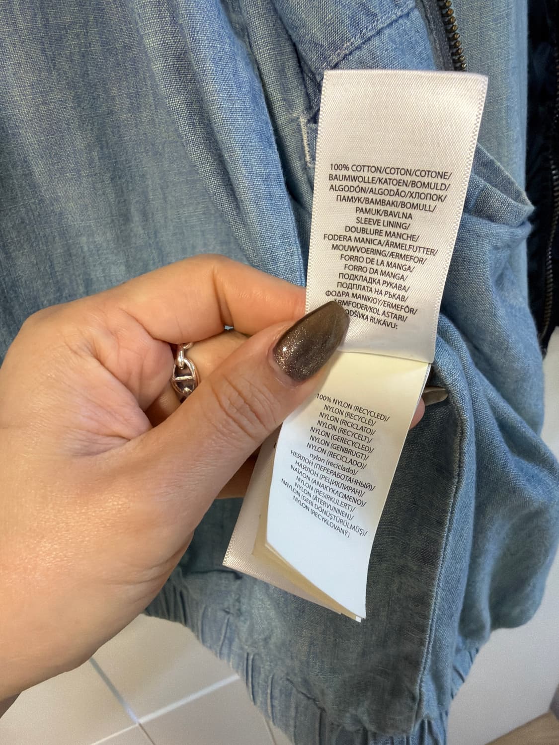 폴로 데님 자켓 항공점퍼 M 상품이미지2