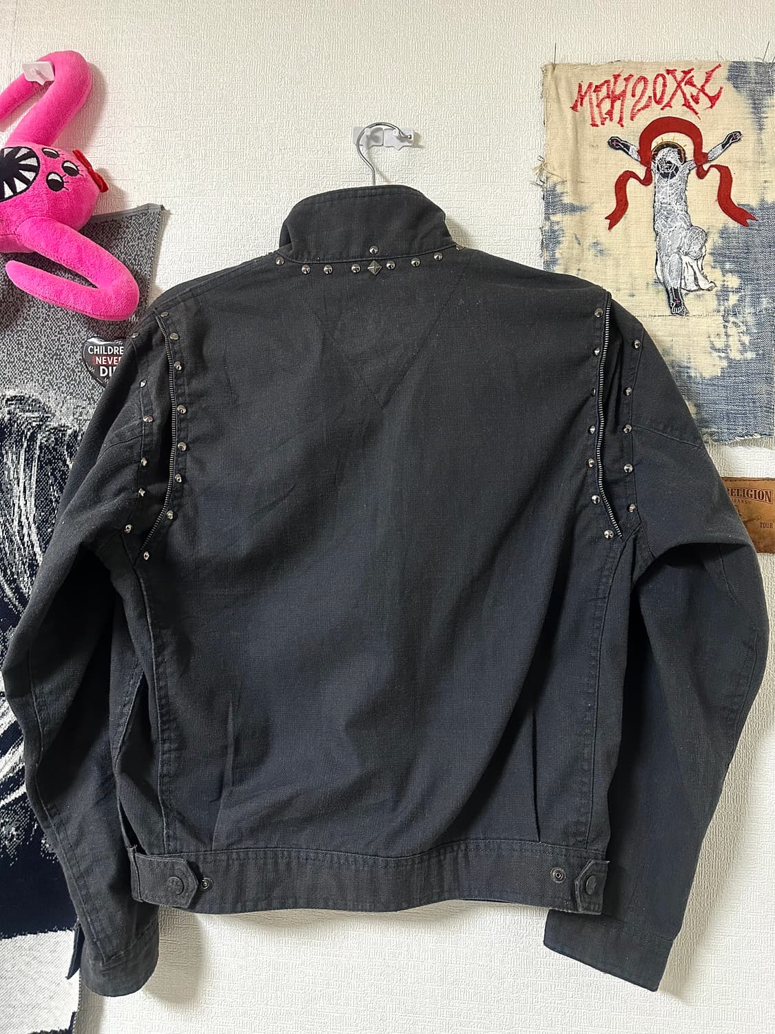 Studded Detail Field Jacket (Back Zip) 상품이미지3