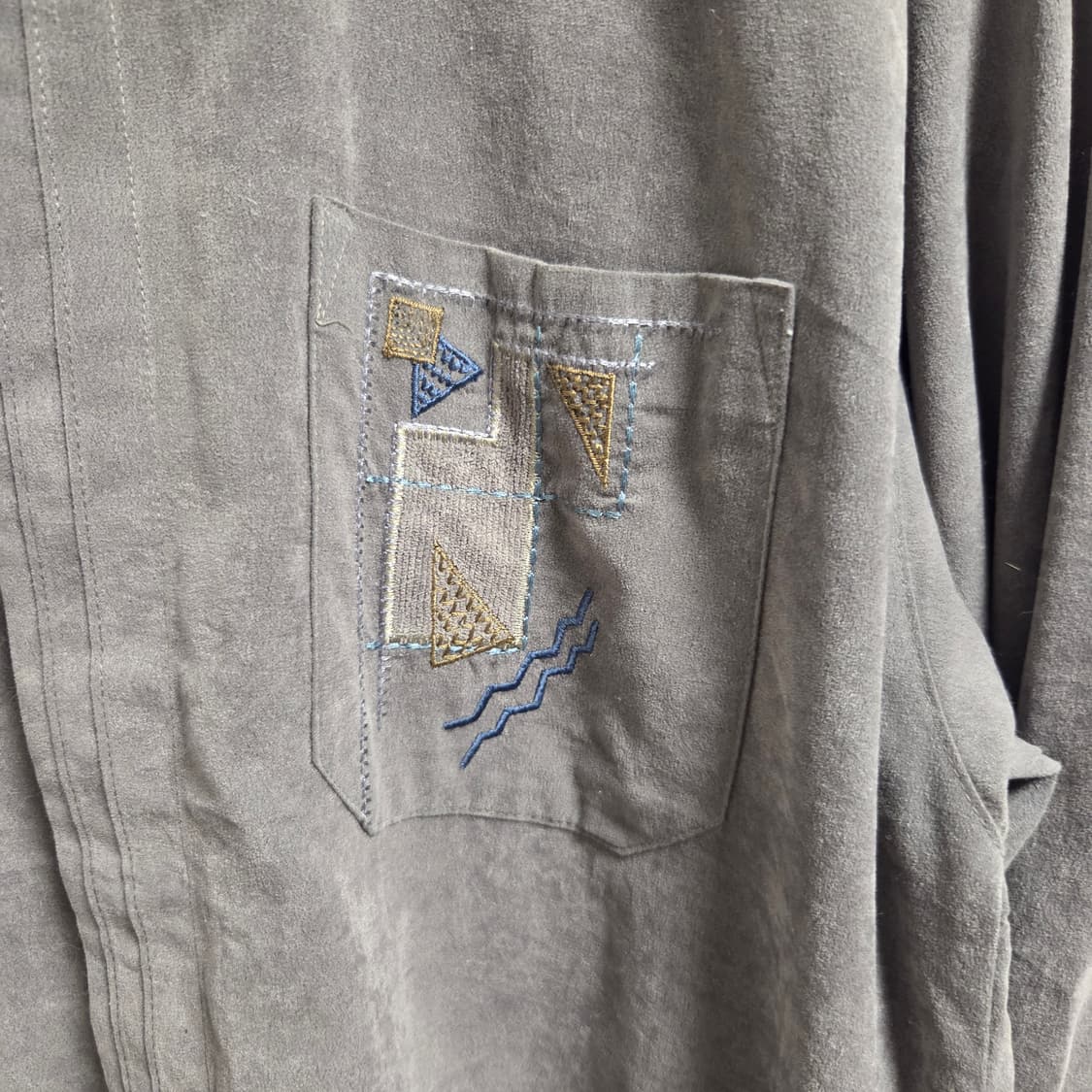 Carven 까르벵 포켓 자수 셔츠 L(100) 상품이미지5