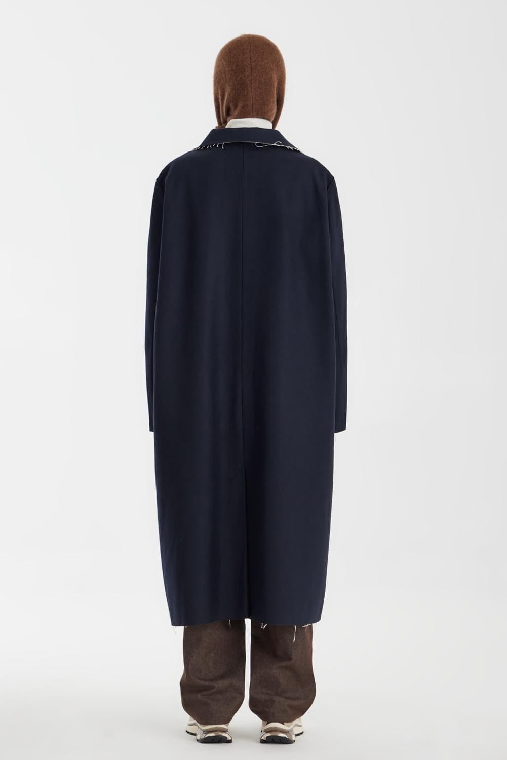 [M] 카미엘 포트젠스 롱 갭 코트 네이비  상품이미지2