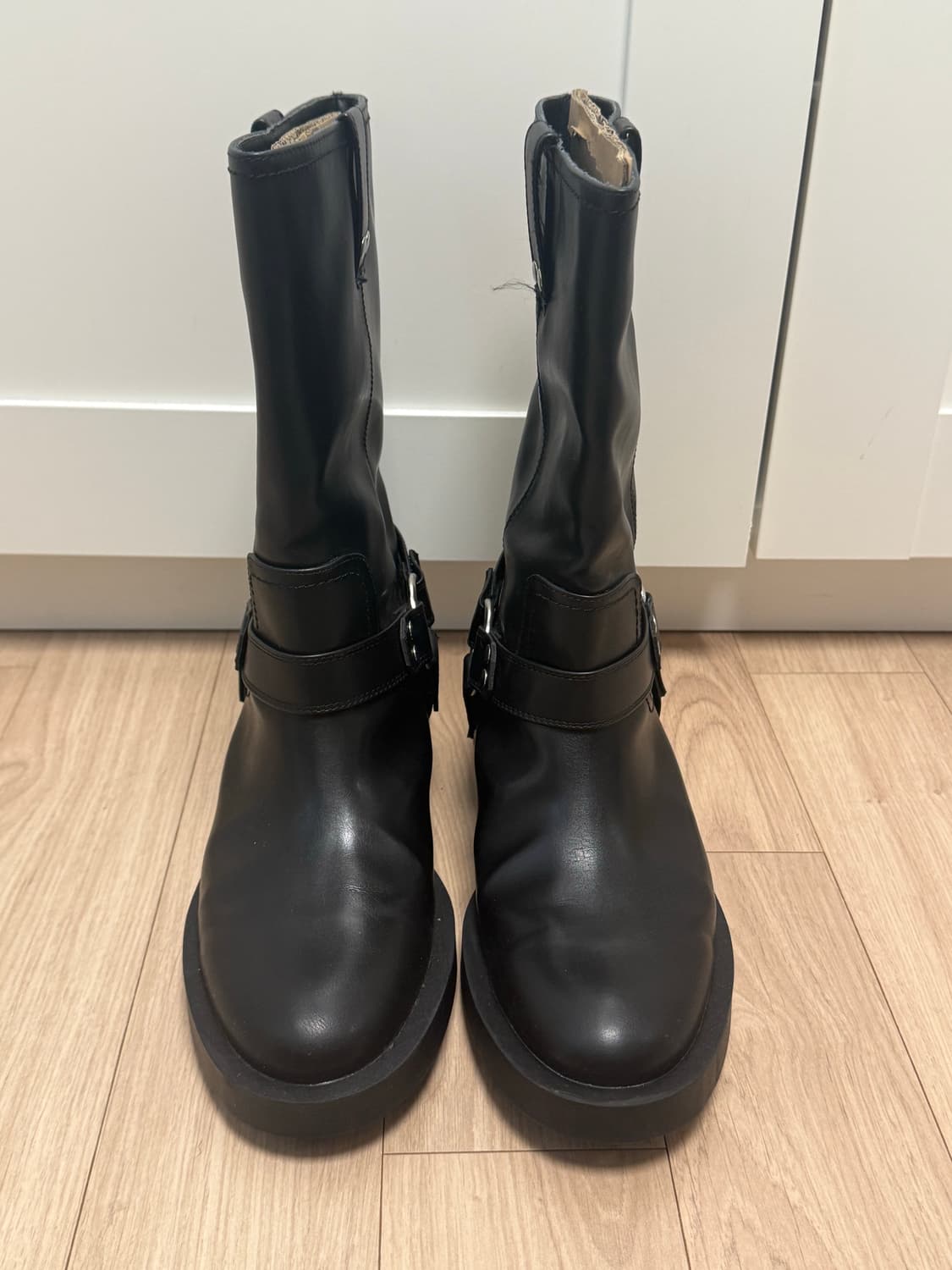 자라 플랫바이커 앵클 부츠 상품이미지4