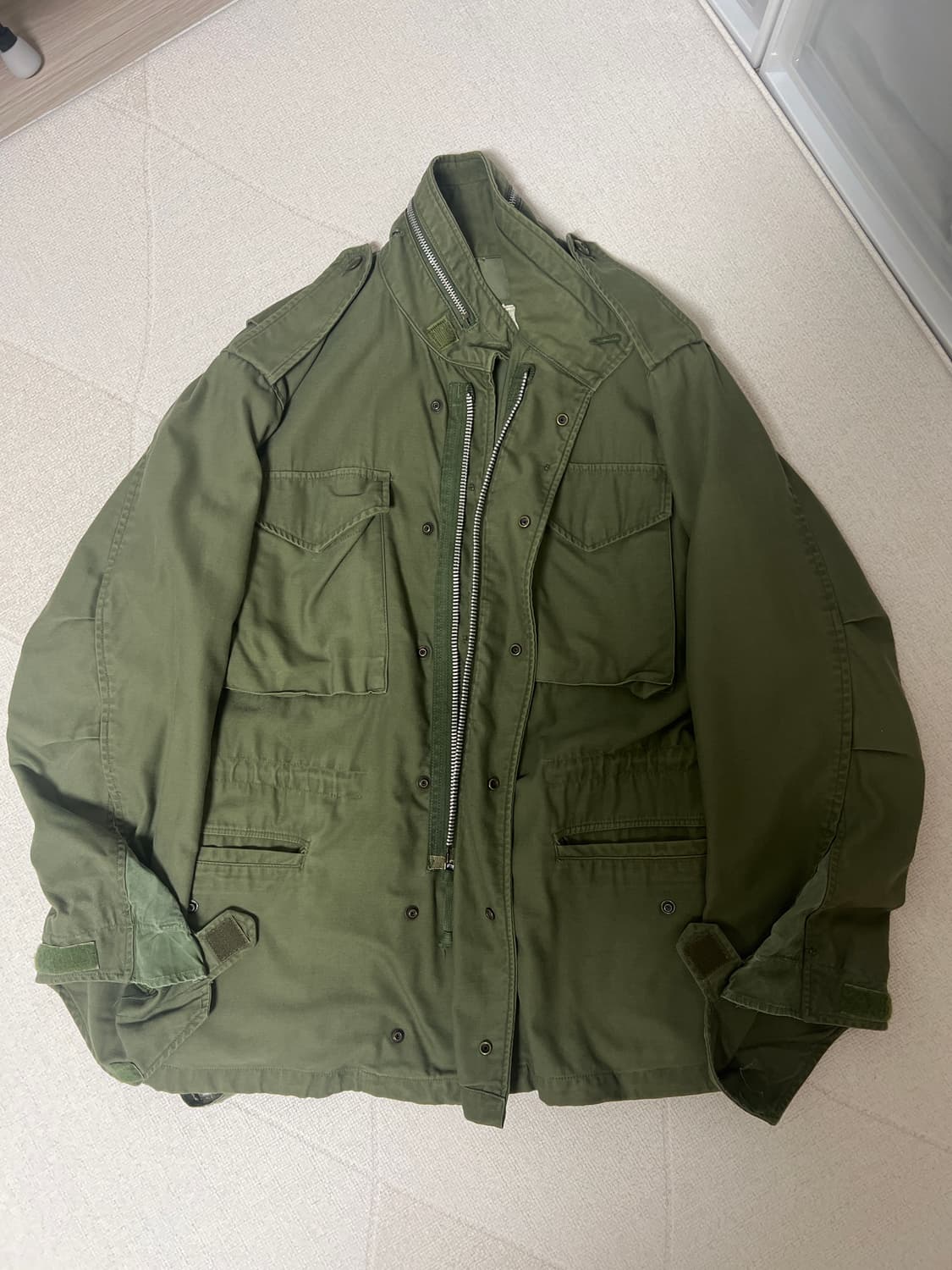 m65 필드자켓 2세대 스몰 레귤러 존오운베이 은색 지퍼 상품이미지1