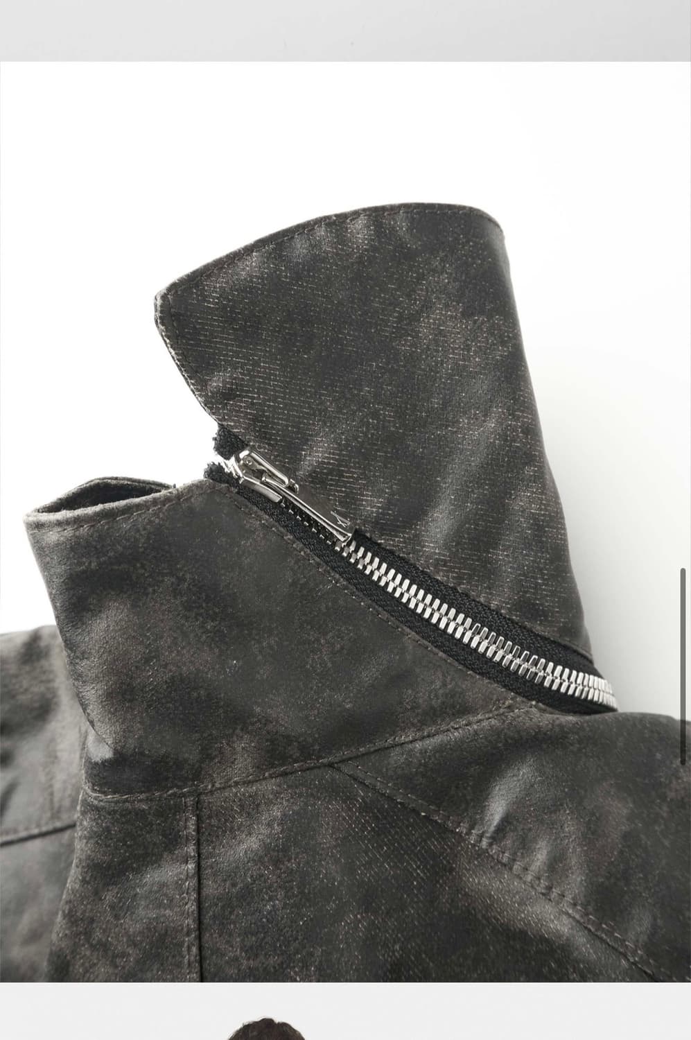 juntae kim준태킴 EMBOSSING 레더 자켓 (M) 상품이미지3