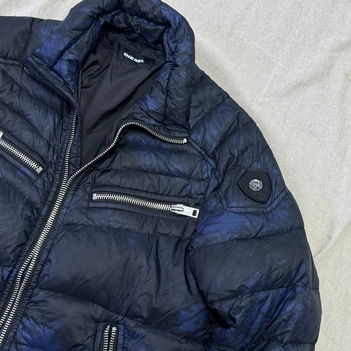 디젤 타이다이 바이커 패딩 자켓 S 상품이미지2