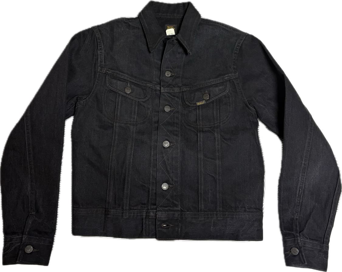 rrl lot271 흑청 (블랙원인워시) 데님 자켓 XS 상품이미지1
