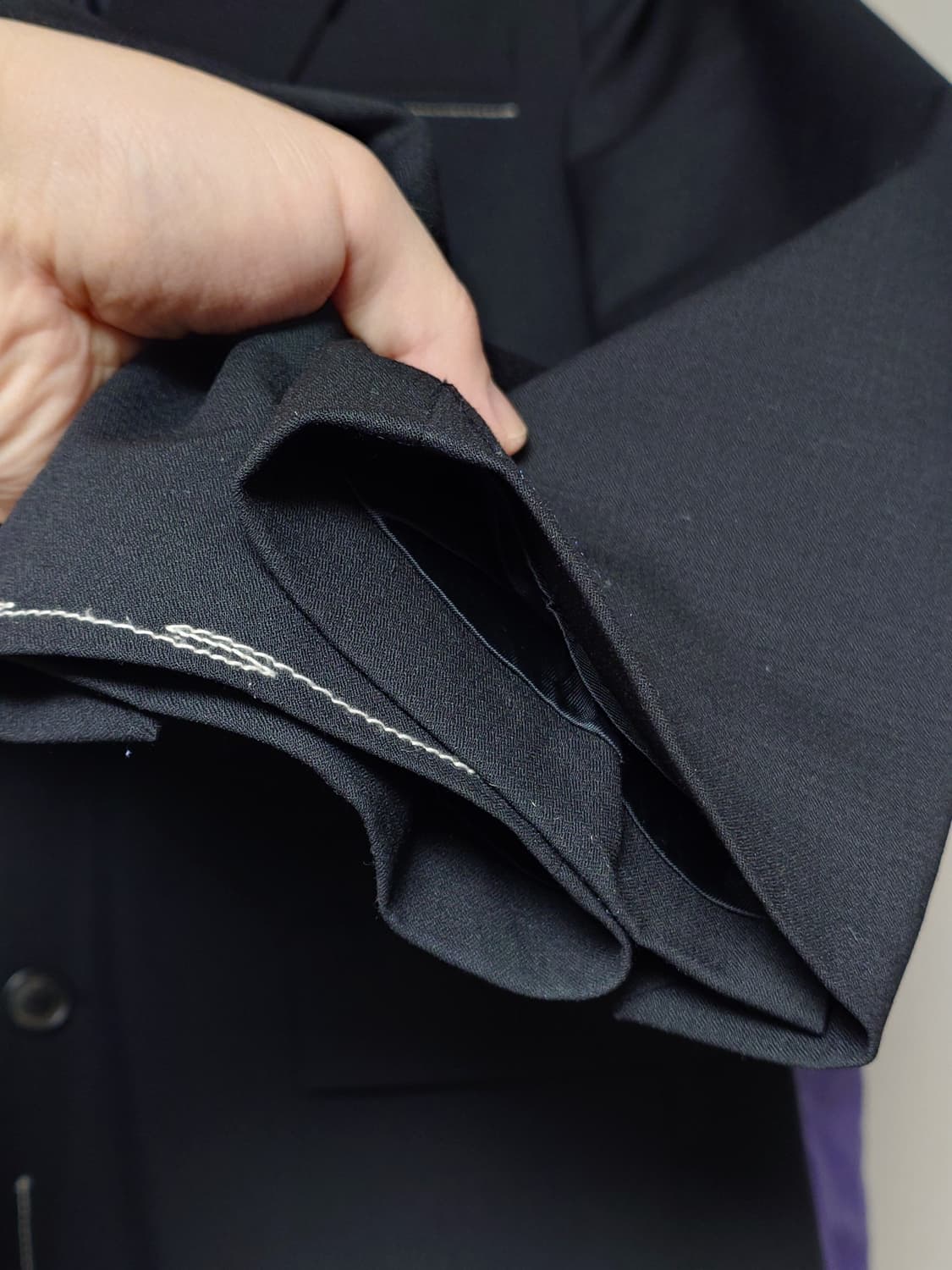 [M] 자라 x 아더에러 오버사이즈 블레이저 블랙 스티치 상품이미지4