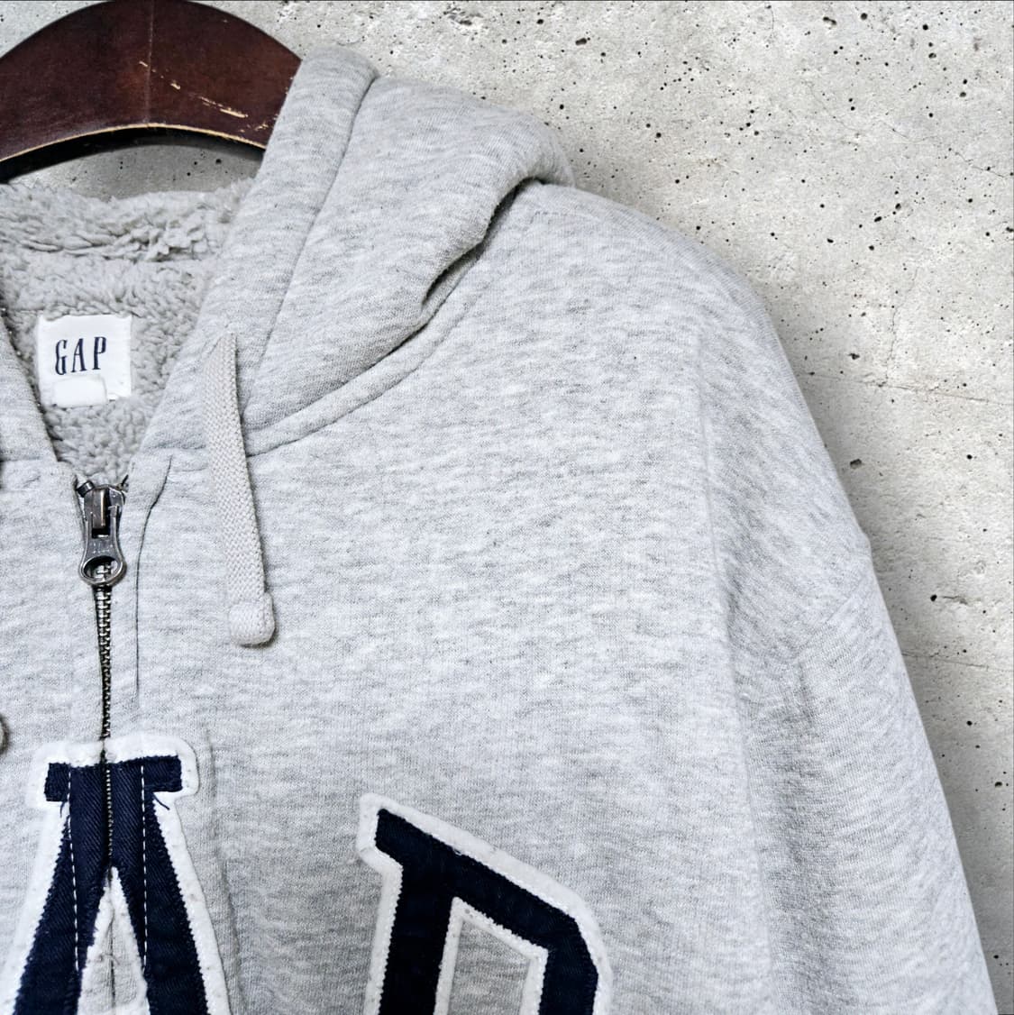 갭 그레이 후드집업 (105/XL) 상품이미지4