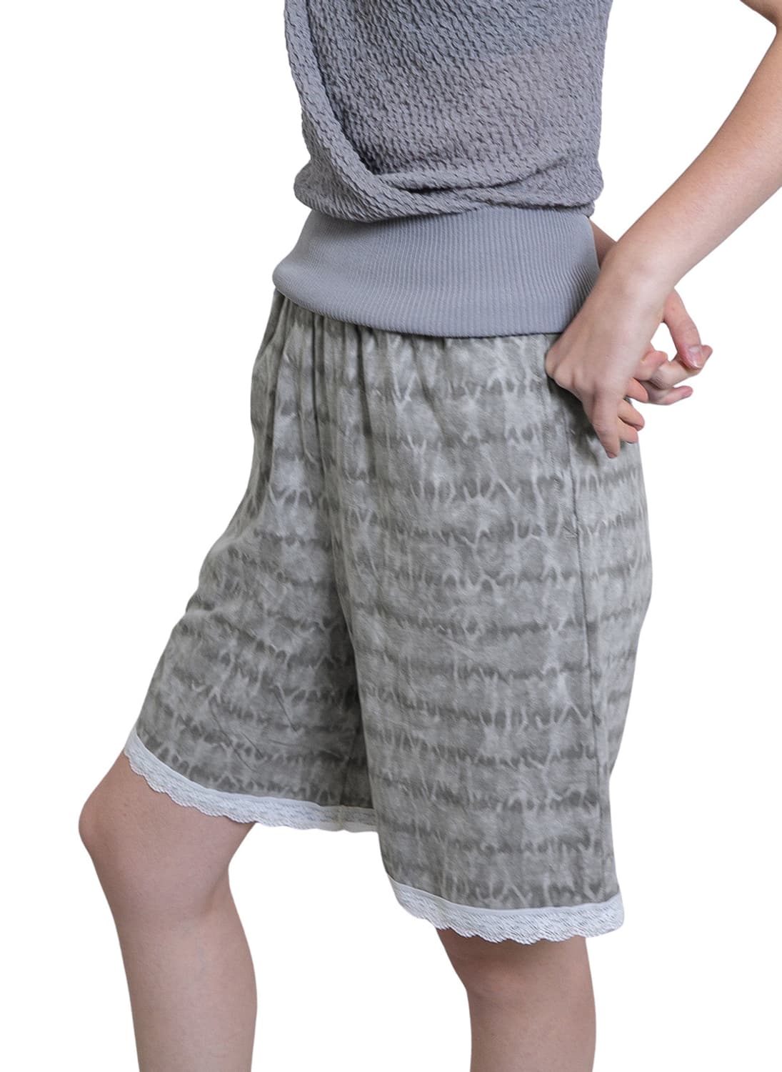 [F]퍼버즈 26ss 레이스 슬립 쇼츠/화이트 상품이미지1