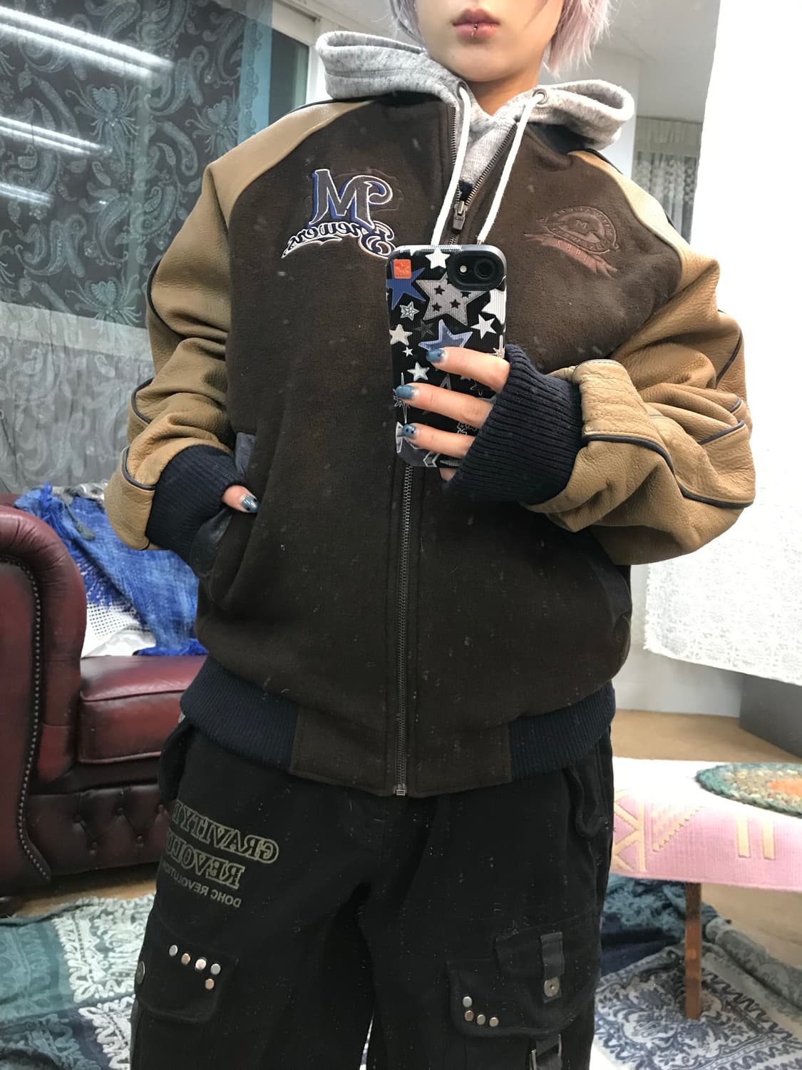 엠엘비 밀워키브루어스 바시티자켓  상품이미지2