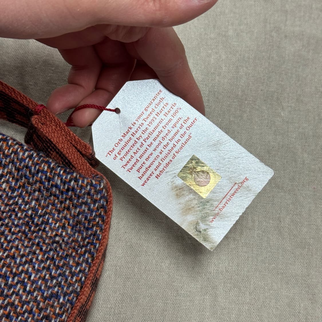 해리스 트위드x오쏘몰 미니 토트백 상품이미지7