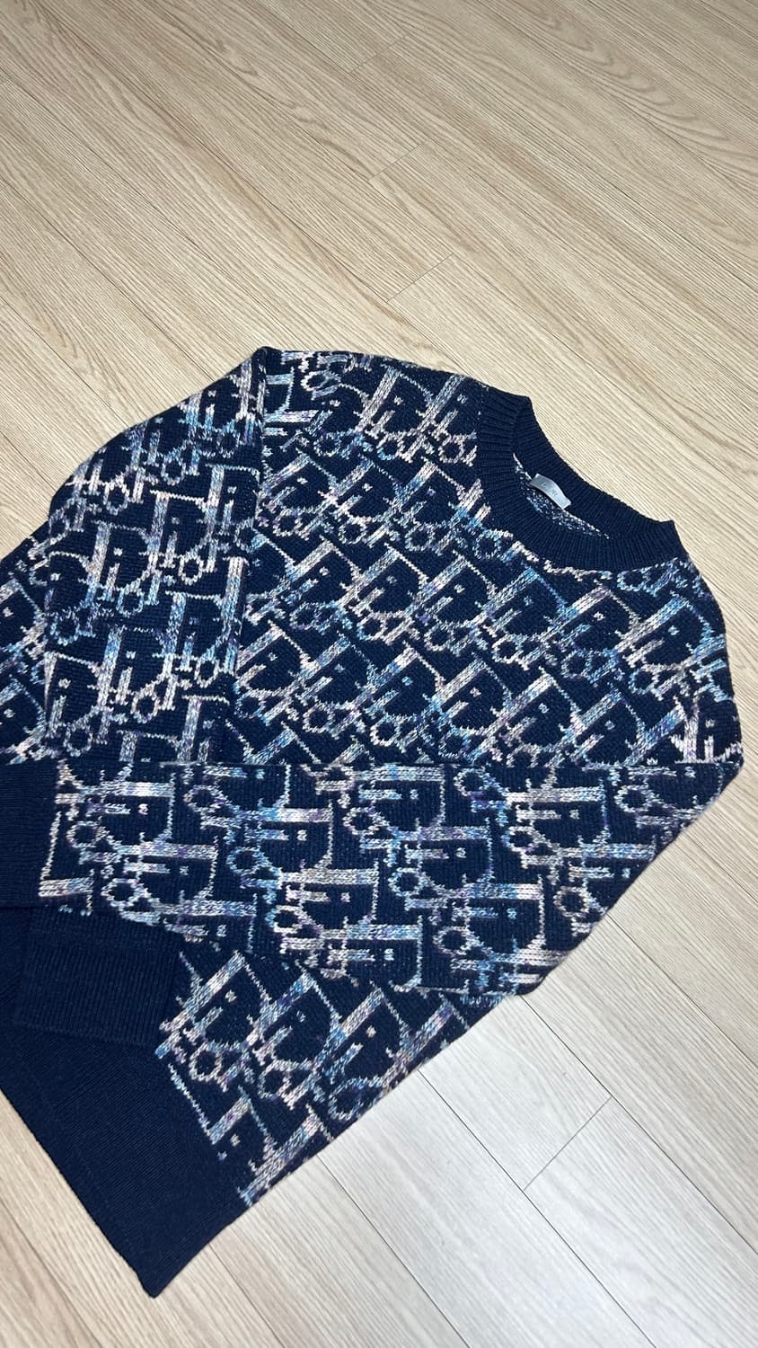 [새상품급,L] 디올 오블리크 자카드 니트 스웨터 상품이미지2