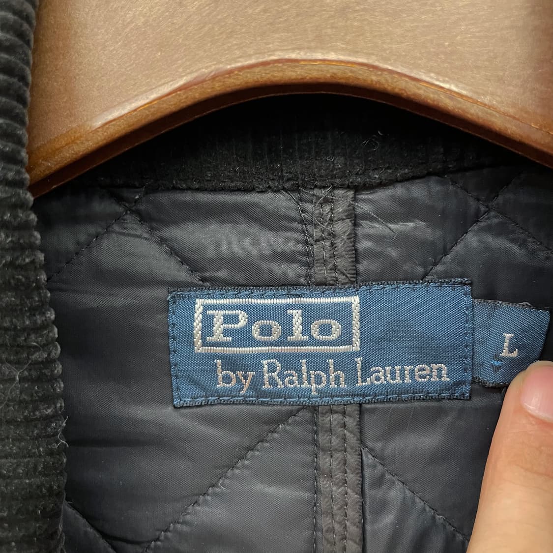 90s 폴로 랄프로렌 버클 넥 레더 엘보 패치 퀼팅 자켓 컨트리 상품이미지7