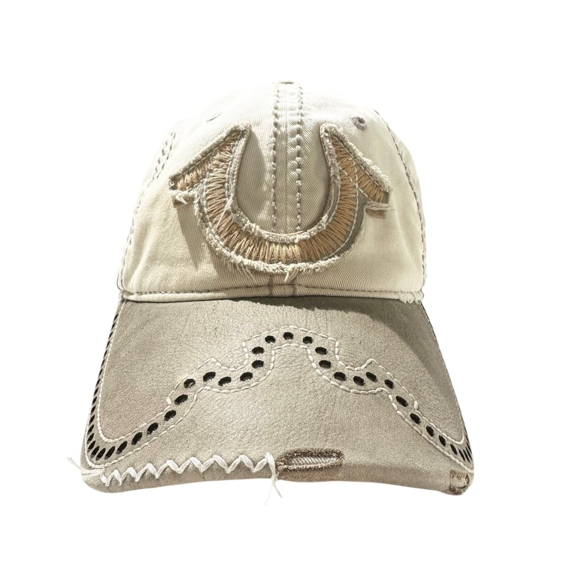 트루릴리전 Y2K 레더 코튼 로고 볼캡 상품이미지2