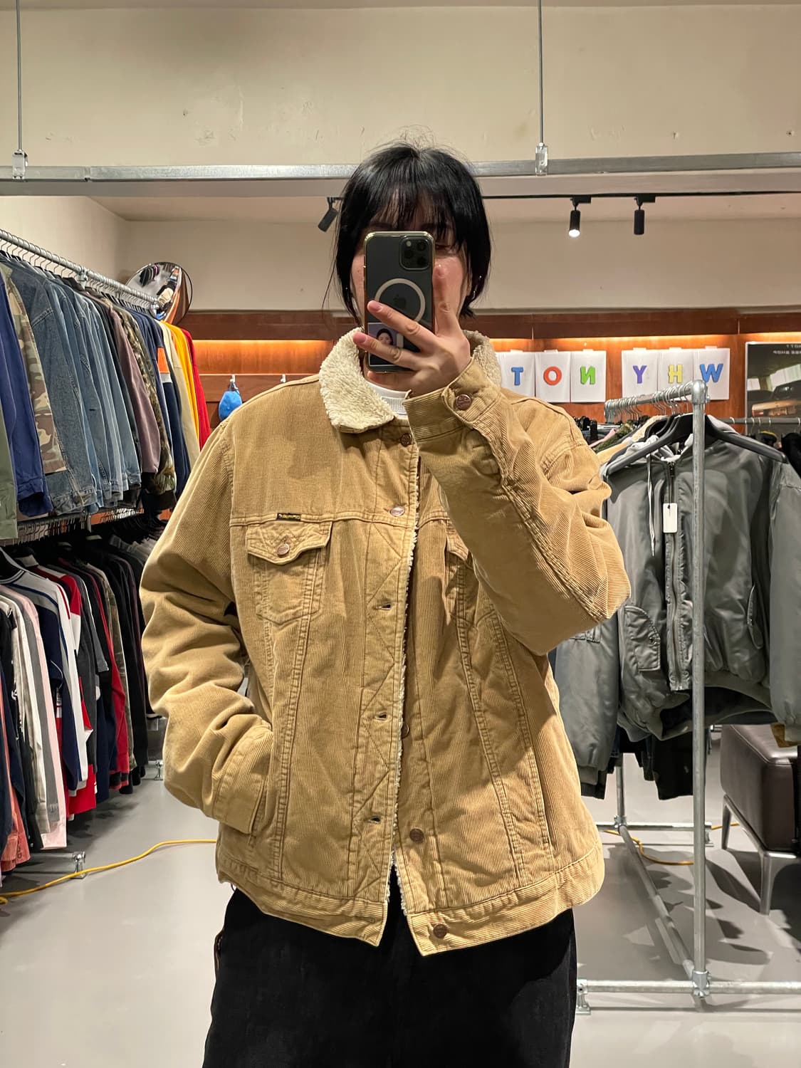 랭글러 코듀로이 쉐르파 자켓   상품이미지1